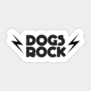 Dogs Rock Sticker